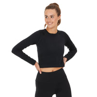 Women's Celita LS Seamless Crop Top
