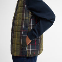 Reversible Tartan Puffer Gilet