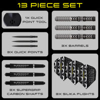 Chizzy 90% Series 4 Quick Point Darts - Steel Tip Darts