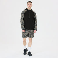 Deaglan Printed Half Zip Jacket