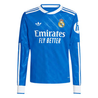 Real Madrid 25/26 3rd L/S Football Shirt Jnr