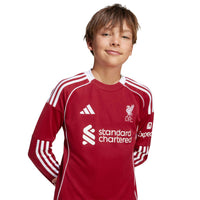 Liverpool 25/26 Home L/S Football Shirt Jnr