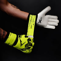 Junior Fusion X Flat Cut Essential Goal Keeper Gloves