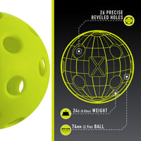 Indoor X-26 Pickleball (3 Pack)