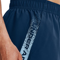 Under Armour Woven Graphic Shorts in varsity blue.
