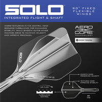 Geo 01 Parallel 90% Quick Point Darts - Steel Tip Darts