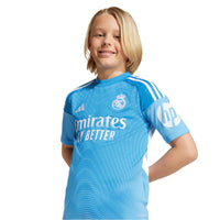 Real Madrid 25/26 Home GK Football Kit Jnr