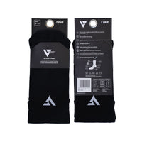 Performance Crew Running Socks - 2 Pair Pack