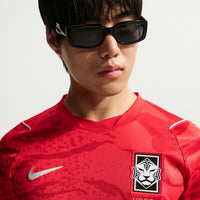 man modelling South Korea '26 Home Football Shirt (shirt front close up)
