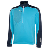 Galvin Green Dave Insula golf sweater in aqua and navy.