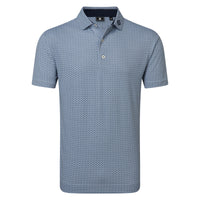 Scallop Geo Pique Polo Shirt