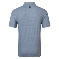 Scallop Geo Pique Polo Shirt