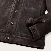 Waxed Suede Short Cruiser Jacket