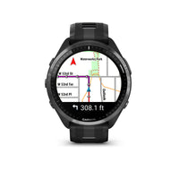 Garmin Forerunner 965 fitness watch in Titanium/carbon grey.