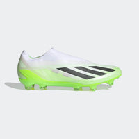 adidas X Crazyfast.1 Laceless FG/AG football boots - white / black / lemon (neon green)