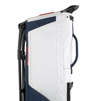 PING Hoofer Lite stand bag in navy, white and red..
