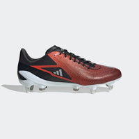 adidas Adizero RS15 Pro SG black with red and white rugby boots