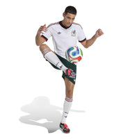 Man Wearing Mexico '26 Away Authentic Football Shirt Whilst Doing Keepy Ups