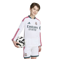 Real Madrid 26/27 Home L/S Football Shirt Jnr