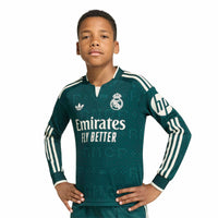 Real Madrid 26/27 Away L/S Football Shirt Jnr