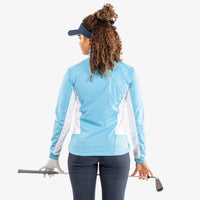 Galvin Green Womens Larissa Golf Jacket in Alaskan Blue/White.