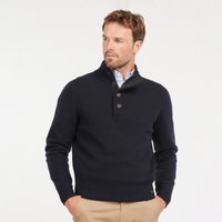 Essential Patch Half Zip Knitted Jumper