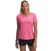 UA Tech Short Sleeve V-Neck Twist Womens