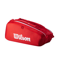 Super Tour Wilson Red Racket Bag (9 Pack)