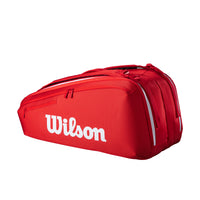 Super Tour Wilson Red Racket Bag (9 Pack)
