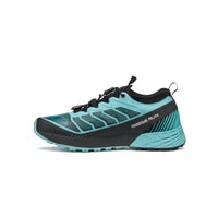 Scarpa Ribelle Run women's running shoes. Aqua & black in colour