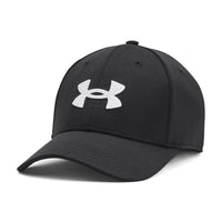 Under Armour Men's Blitzing cap in black and white.
