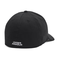 Under Armour Men's Blitzing cap in black and white.