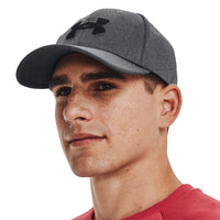 Under Armour Men's Bltizing Cap in heather grey/black.