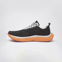 4T2 unisex Weekdays running shoes in anthracite / mid grey / orange