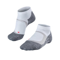 RU4 Cool Women's Short running socks from Falke - white and grey colour