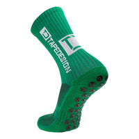 Tapedesign all round classic grip sock in Green.