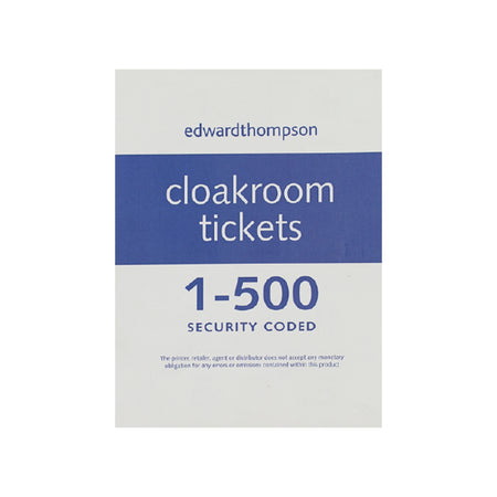 Raffle & Cloakroom Tickets 500