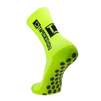 Tapedesign all round classic grip sock in neon yellow.