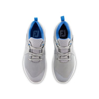 FootJoy FJ Flex women's golf shoes in grey and blue.