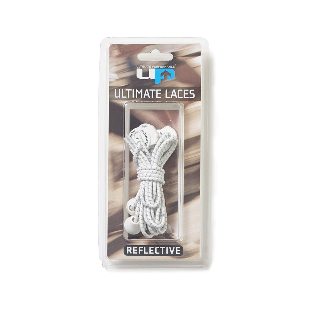 Reflective Elastic Laces White | Ultimate Performance – Greaves Sports