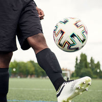 G-Form Pro S shin guards. Slip-in shin pads. Black & red