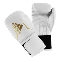 adidas white and gold Speed 50 Boxing Gloves