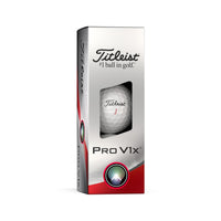 Titleist Pro V1x 2023 golf ball white 3 pack box.