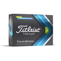 Titleist Tour Speed 2022 Golf ball 12 pack yellow box.