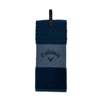 Callaway Trifold navy golf towel.