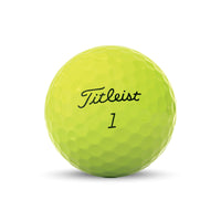 Titleist Tour speed 2022 golf ball in yellow.