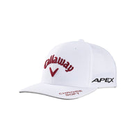 Callaway 2023 tour authentic pro golf cap in white/red.