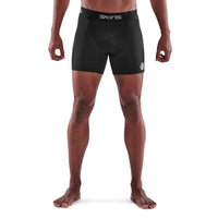 Skins series 1 men's shorts in black.