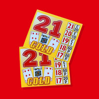 Gold 21 Fundraising Charity Night Cards