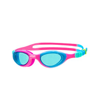Zoggs Super Seal junior swimming goggles in pink and blue